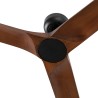 Heywood L Nero/Legno Scuro Ventilatore - Faro Barcelona