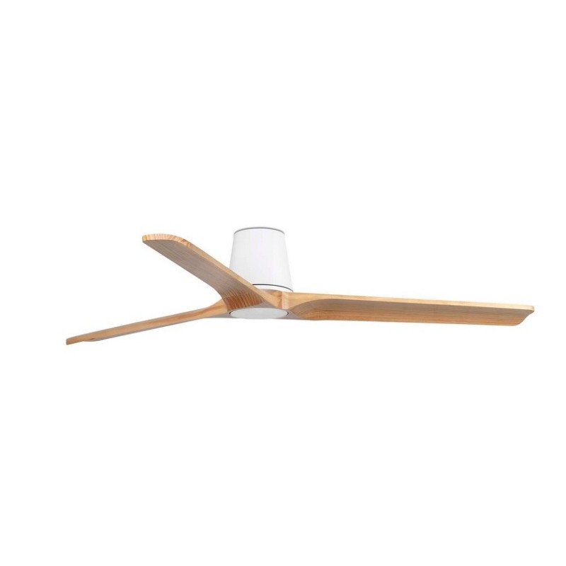 Heywood TUB L Bianco/Legno Chiaro Ventilatore - Faro Barcelona