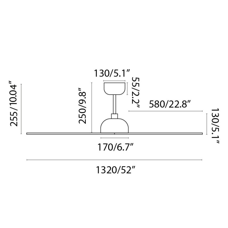 Gotland L Bianco Ventilatore - Faro Barcelona