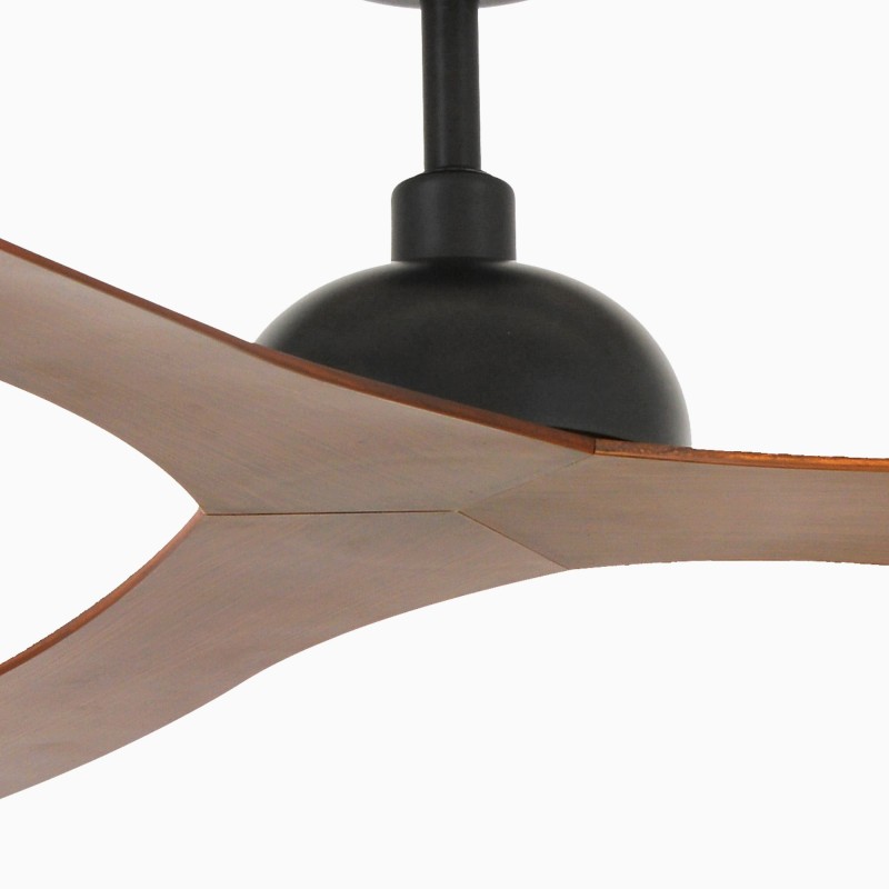 Gotland L Nero/Noce Ventilatore - Faro Barcelona