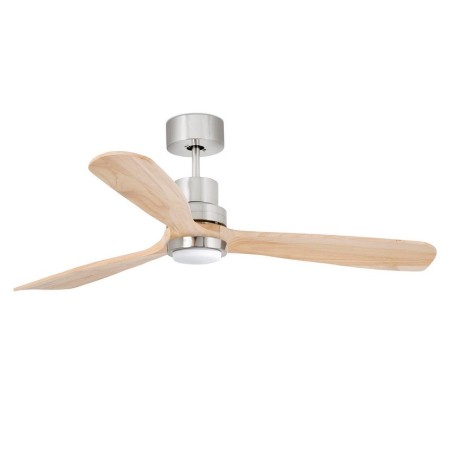 Lantau L con LED Nickel/Pino Ventilatore - Faro Barcelona