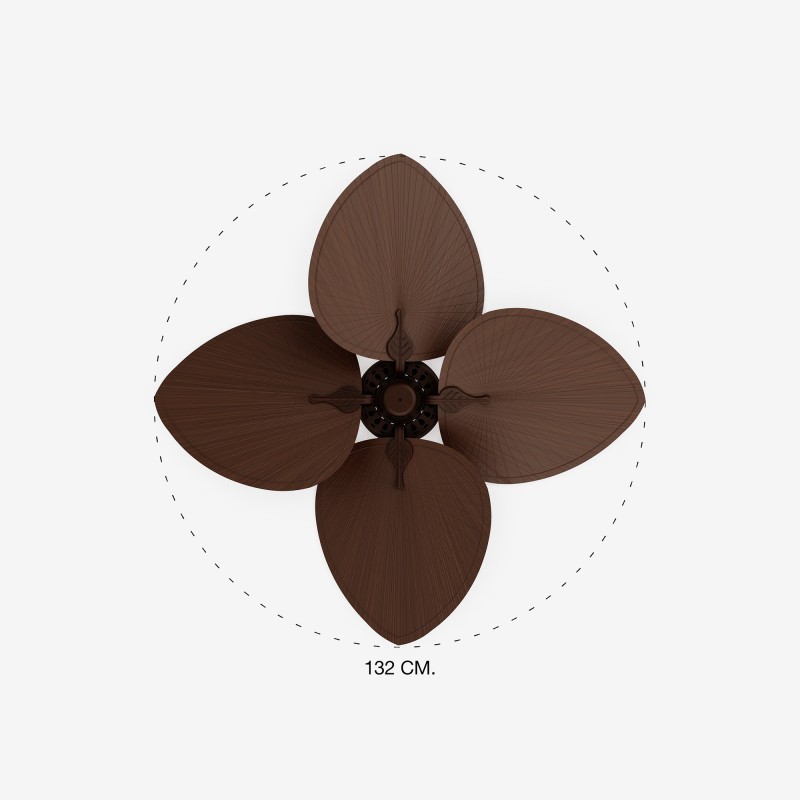 Cuba L Marrone Ventilatore - Faro Barcelona