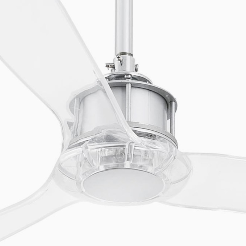 Just Fan M Cromo/Trasparente Ventilatore - Faro Barcelona