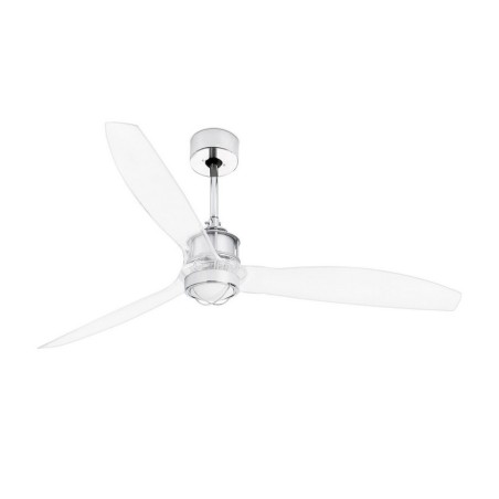 Just Fan M con LED Cromo/Trasparente Ventilatore - Faro Barcelona