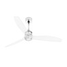 Just Fan M con LED Cromo/Trasparente Ventilatore - Faro Barcelona