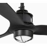Just Fan M con LED Nero Ventilatore - Faro Barcelona