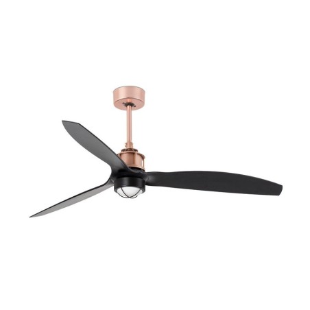 Just Fan M con LED Rame/Nero Ventilatore - Faro Barcelona