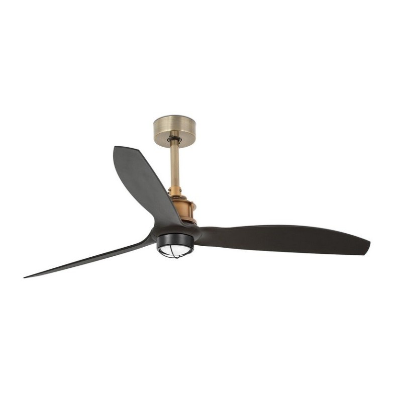 Just Fan M con LED Oro/Nero Ventilatore - Faro Barcelona