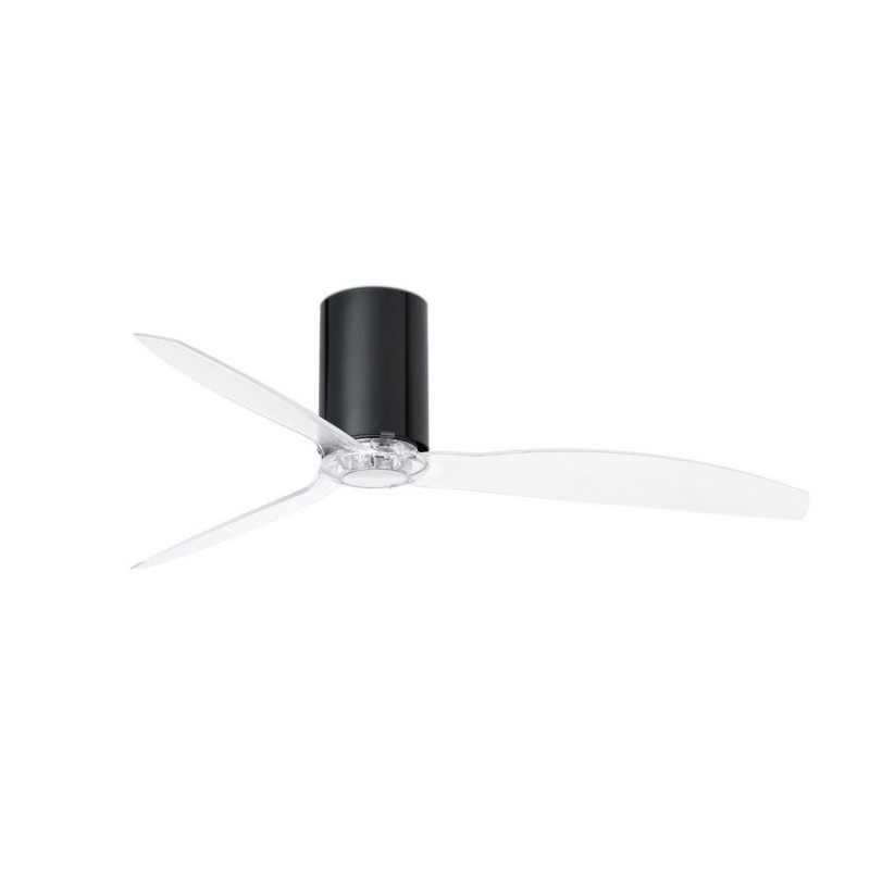 Mini Tube Fan M Nero Lucido/Trasparente Ventilatore - Faro Barcelona