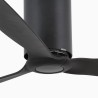 Mini Tube Fan M Nero Opaco Ventilatore - Faro Barcelona