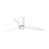 Mini Tube Fan M con LED Bianco Opaco/Trasparente Ventilatore - Faro Barcelona