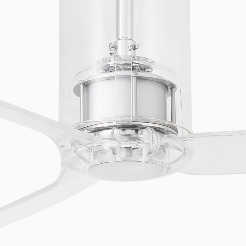 Tube Fan M Cromo/Trasparente Ventilatore - Faro Barcelona