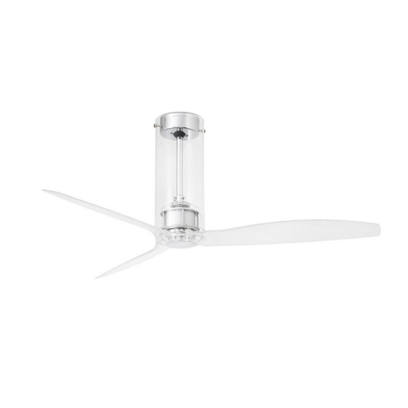 Tube Fan M Cromo/Trasparente Ventilatore - Faro Barcelona