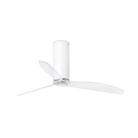 Tube Fan M Bianco Lucido/Trasparente Ventilatore - Faro Barcelona