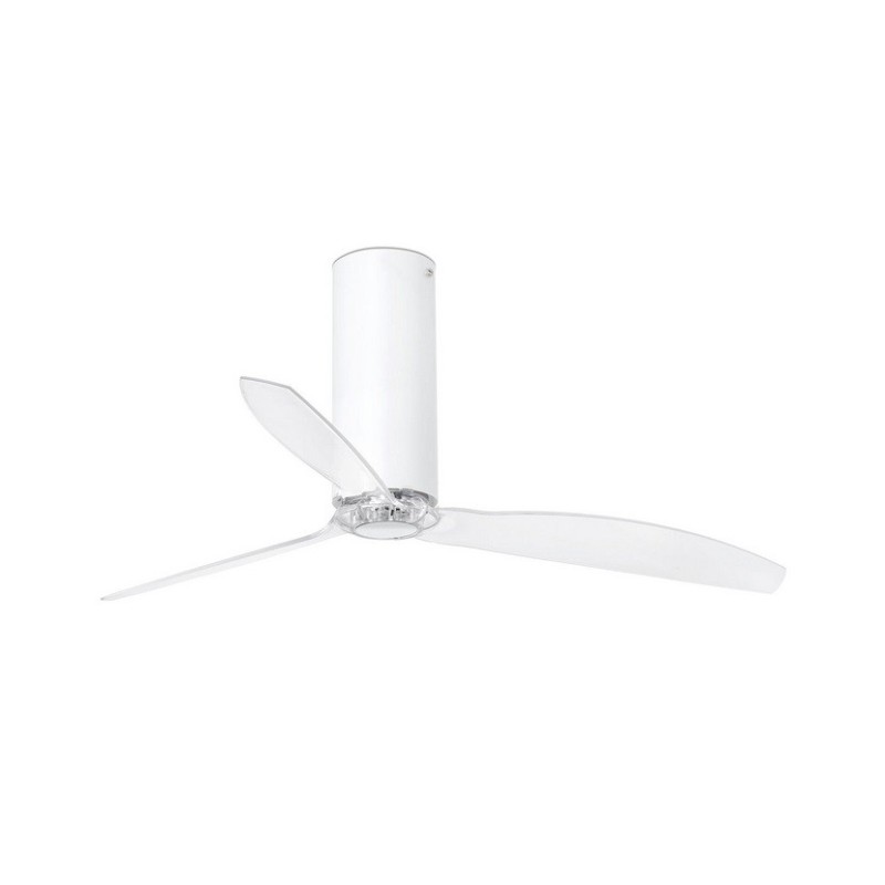 Tube Fan M Bianco Opaco/Trasparente Ventilatore - Faro Barcelona
