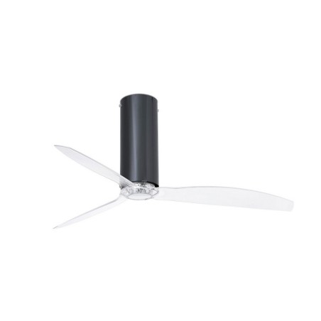 Tube Fan M Nero Lucido/Trasparente Ventilatore - Faro Barcelona