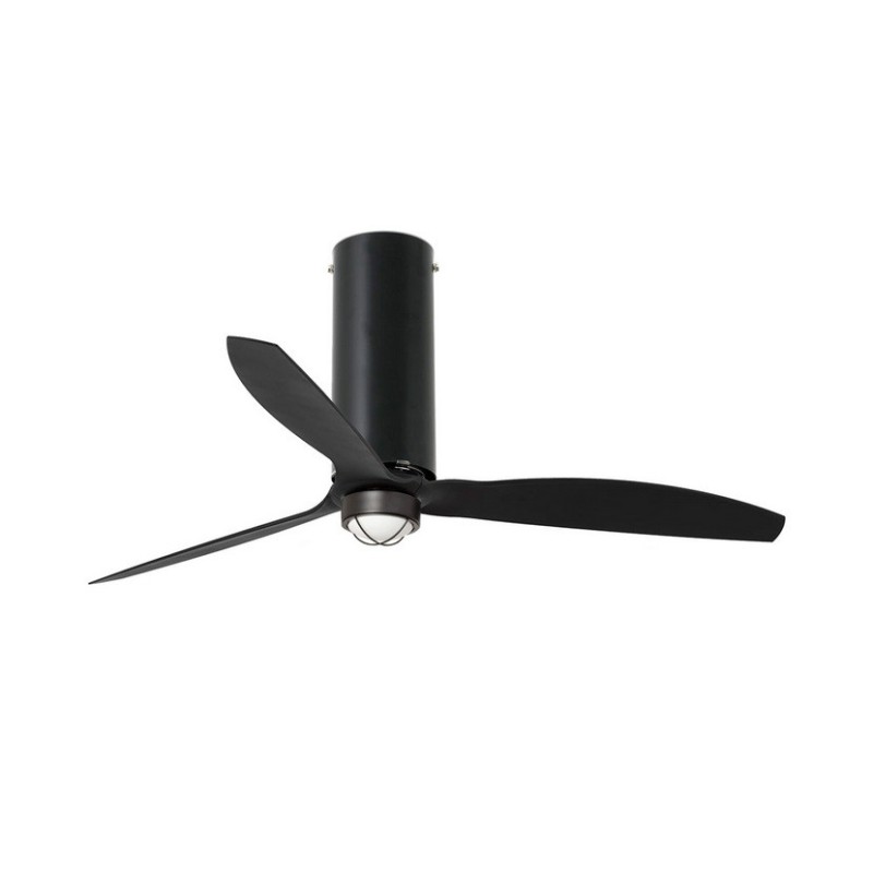 Tube Fan M con LED Nero Ventilatore - Faro Barcelona