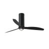 Tube Fan M con LED Nero Ventilatore - Faro Barcelona