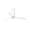 Tube Fan M con LED Bianco Lucido/Trasparente Ventilatore - Faro Barcelona