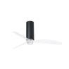 Tube Fan M con LED Nero Opaco/Trasparente Ventilatore - Faro Barcelona