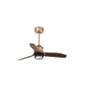 Just Fan S con LED Rame/Noce Ventilatore - Faro Barcelona