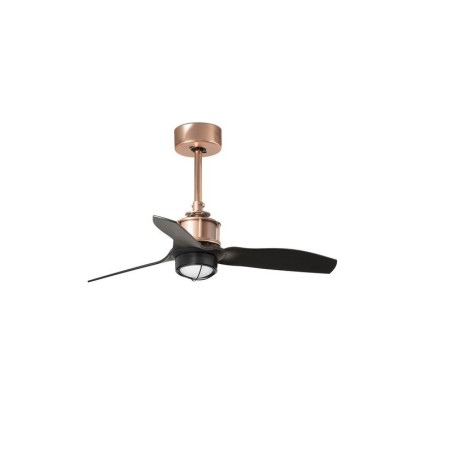 Just Fan S con LED Rame/Nero Ventilatore - Faro Barcelona