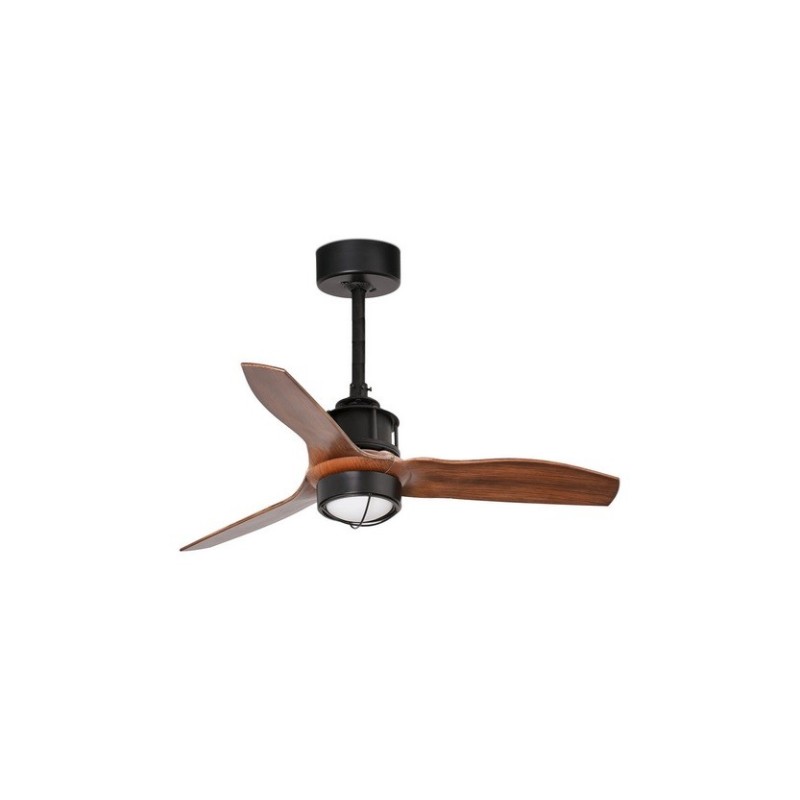 Just Fan S con LED Nero/Noce Ventilatore - Faro Barcelona