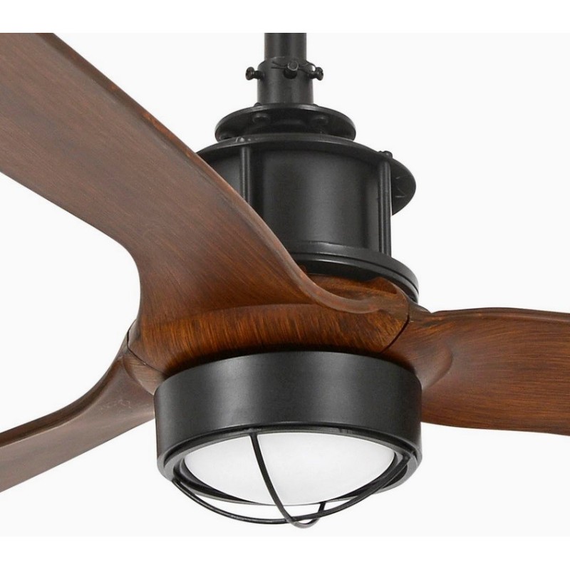 Just Fan S con LED Nero/Noce Ventilatore - Faro Barcelona