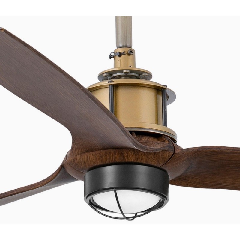 Just Fan S con LED Oro/Noce Ventilatore - Faro Barcelona