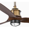 Just Fan S con LED Oro/Noce Ventilatore - Faro Barcelona