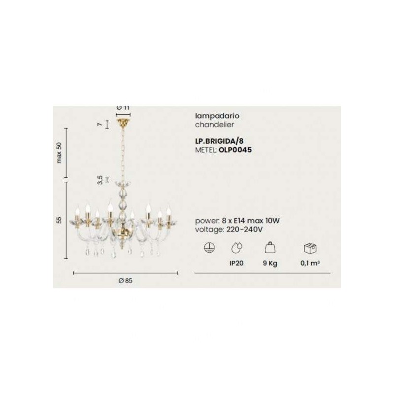 Brigida/8 Sospensione - Ondaluce