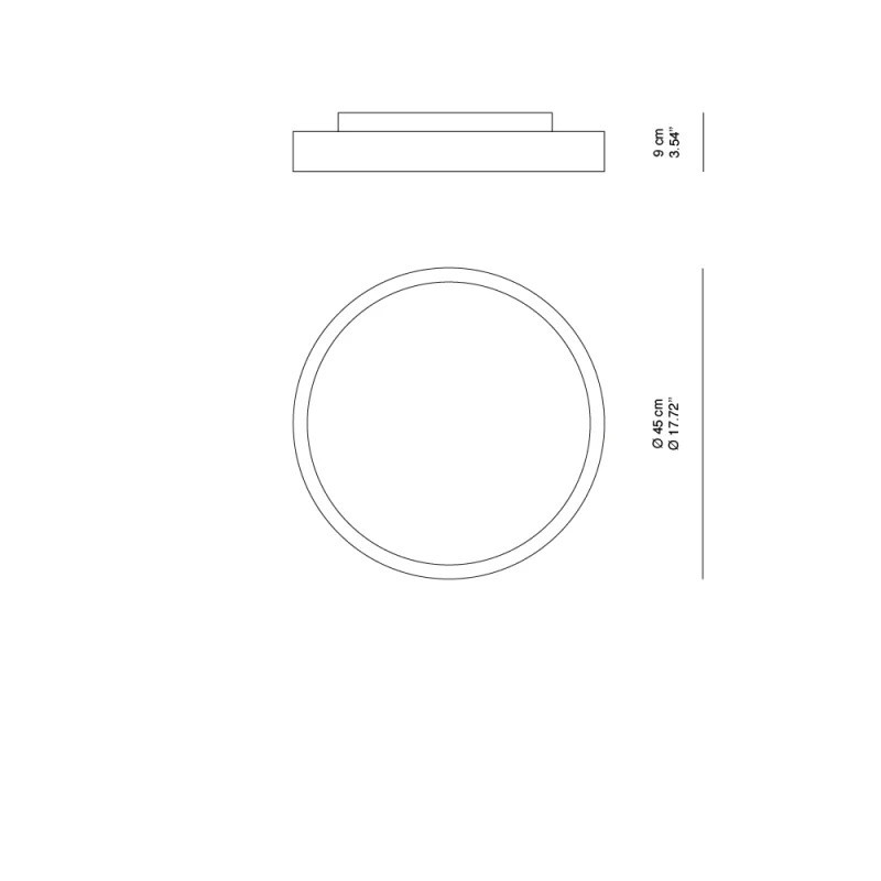 Halo PL D45 Soffitto - Ideal-Lux