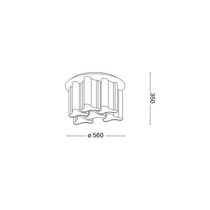 Compo PL6 Soffitto - Ideal-Lux