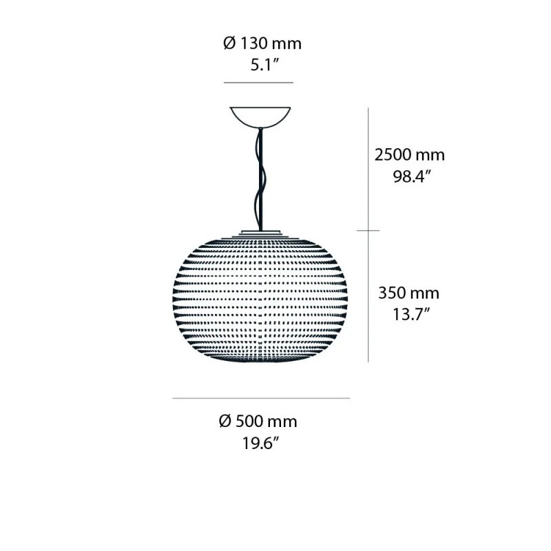 Bianca Grande Sospensione - FontanaArte