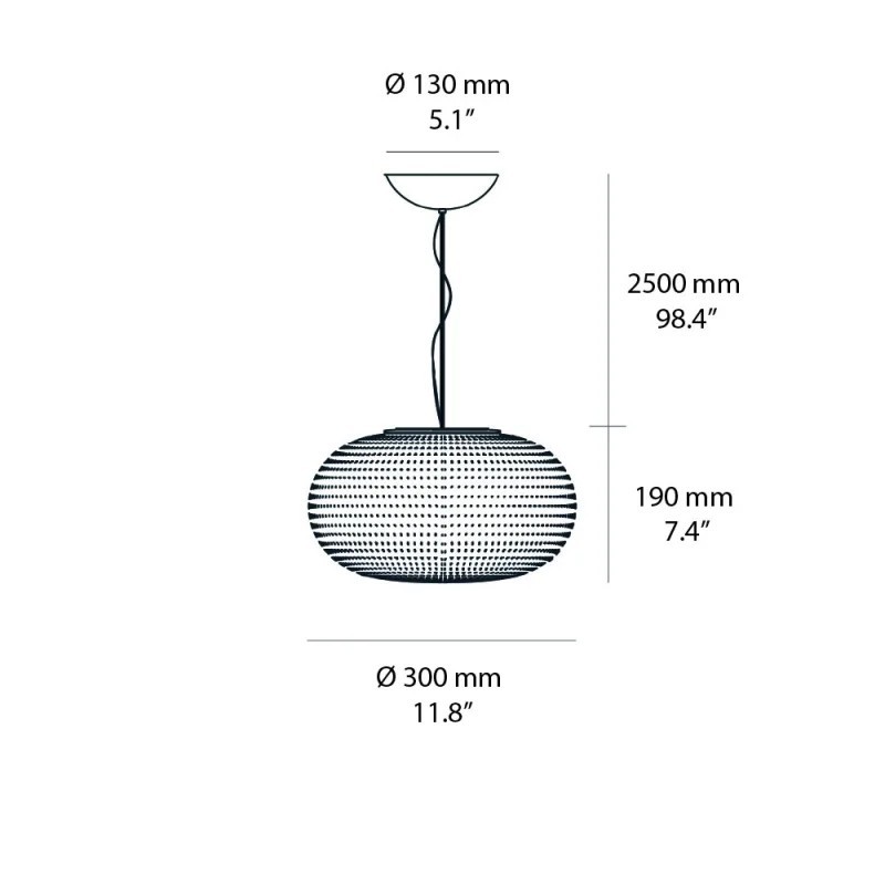 Bianca Media Sospensione - FontanaArte