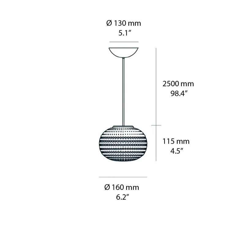 Bianca Piccola Sospensione - FontanaArte