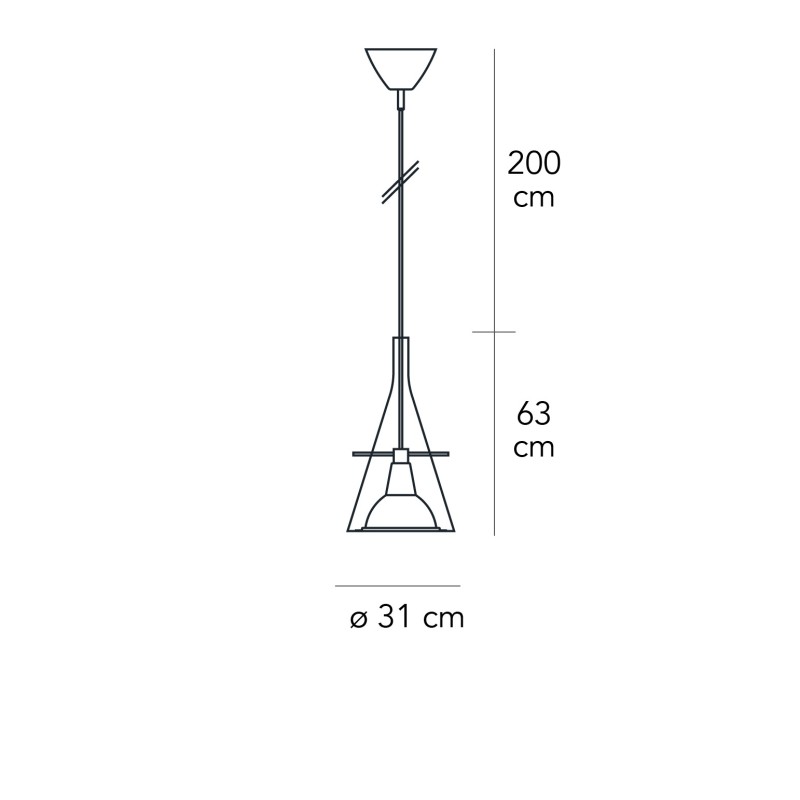 Flùte Grande Sospensione - FontanaArte