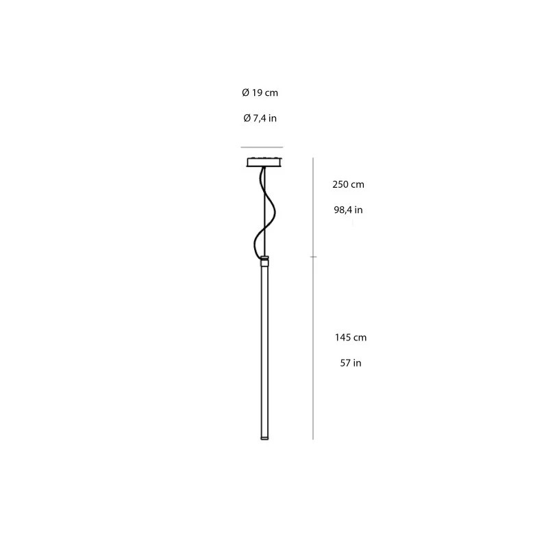 Oort Grande Verticale Sospensione - FontanaArte