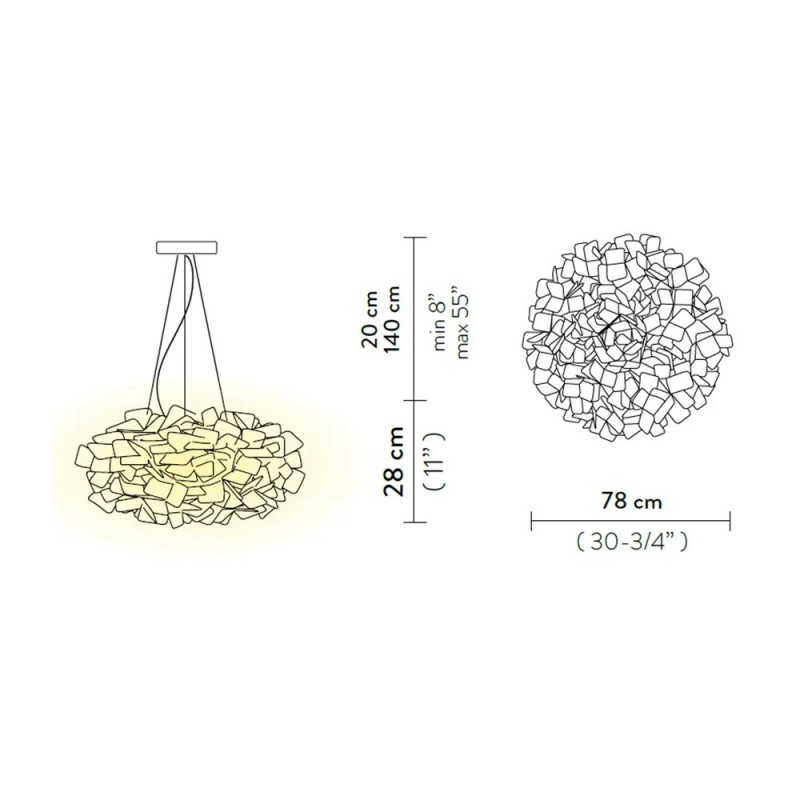 Clizia Suspension Large White - Slamp