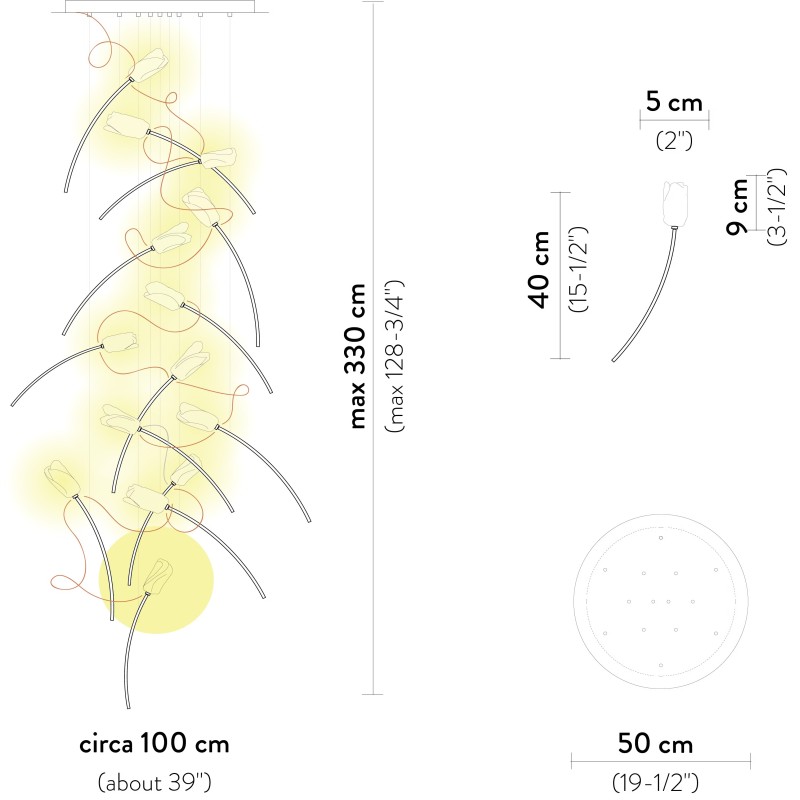 Tulip Suspension 14 Round - Slamp