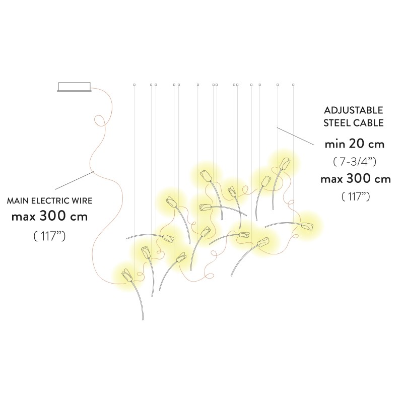 Tulip Suspension 14 Free-Standing - Slamp