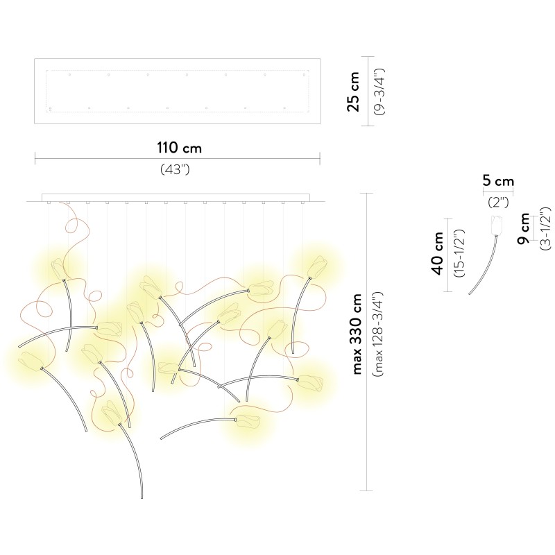 Tulip Suspension 14 Linear - Slamp