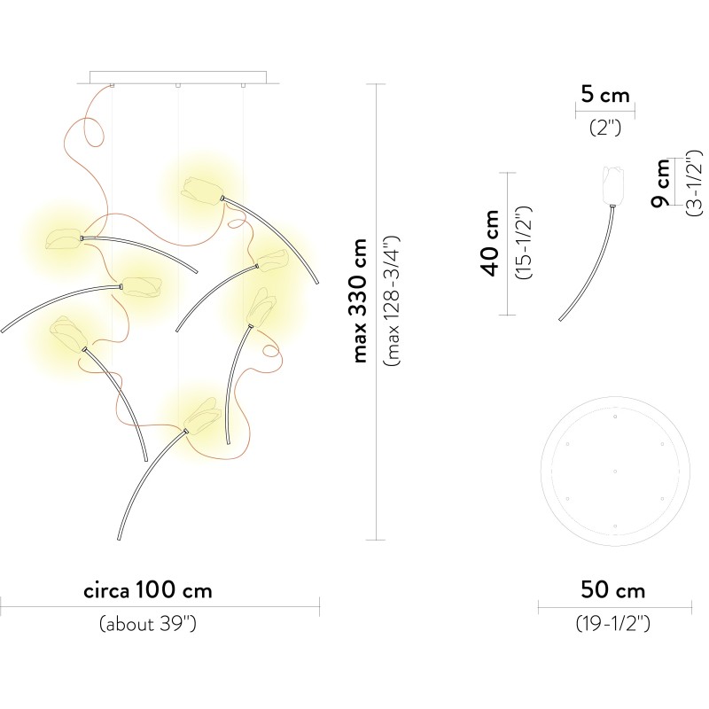 Tulip Suspension 7 Round - Slamp