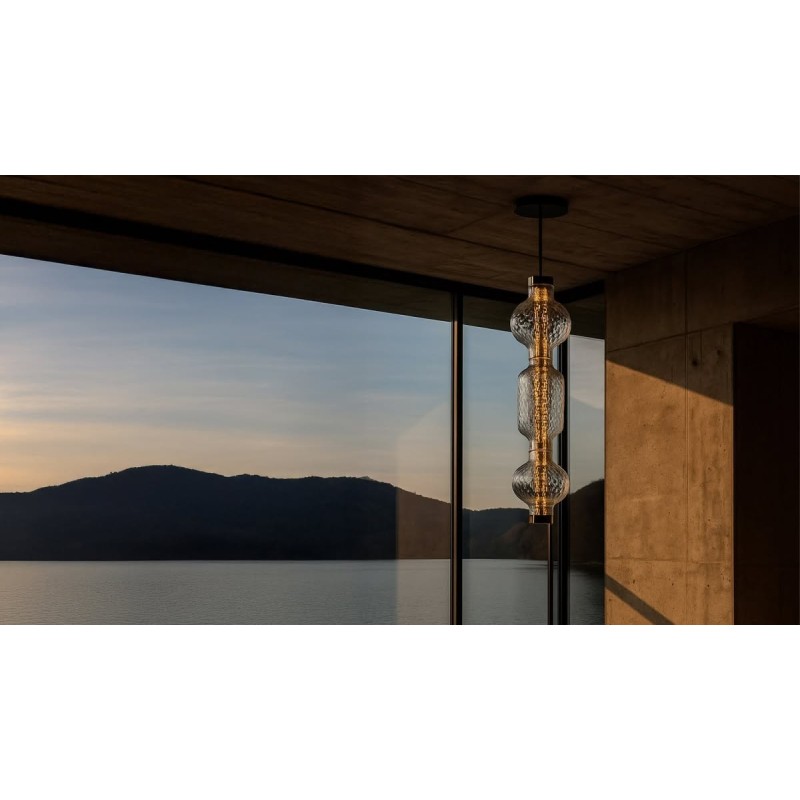 Alambicco Verticale 3 vetri Sospensione - Artemide