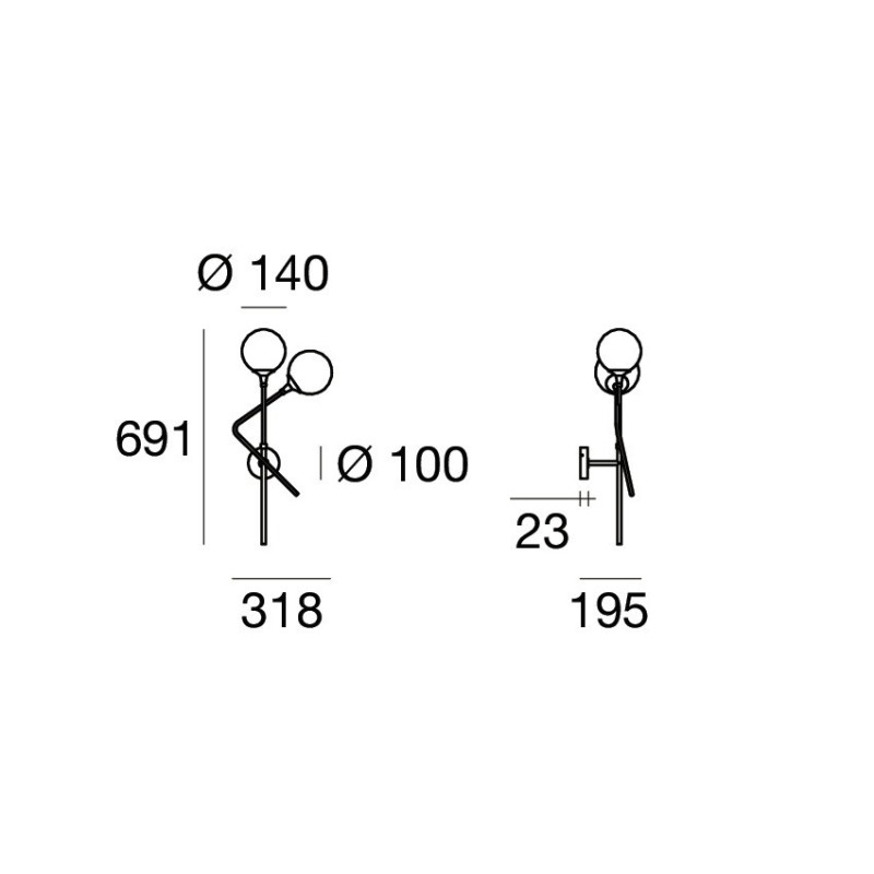 Galassia Doppia Destra Parete - Stilnovo