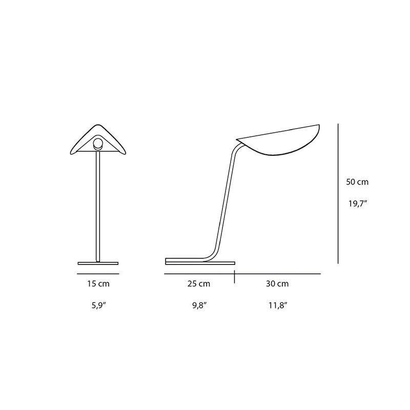 Plume Tavolo - Oluce