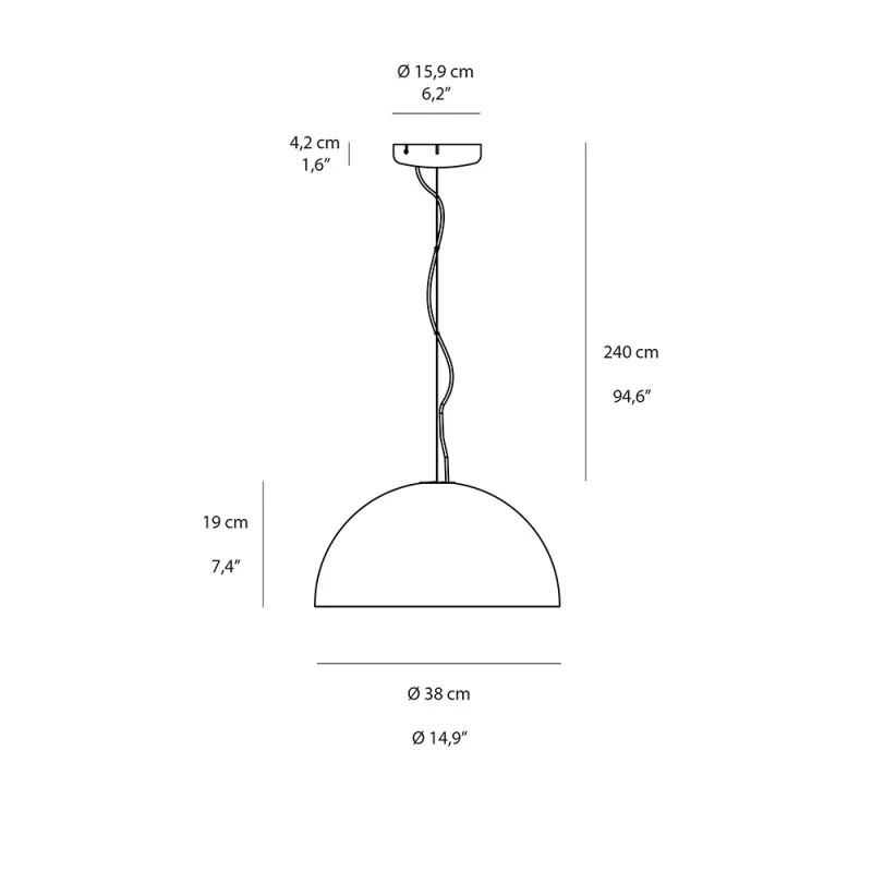 Sonora 438 Sospensione - Oluce
