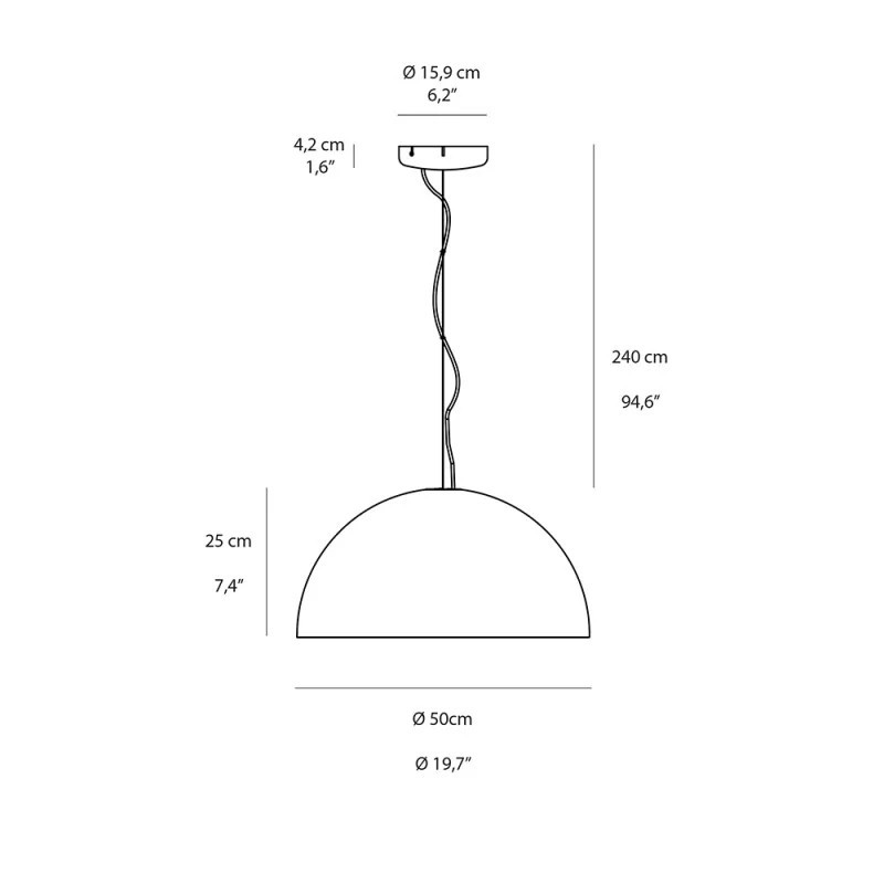 Sonora 411 Sospensione - Oluce