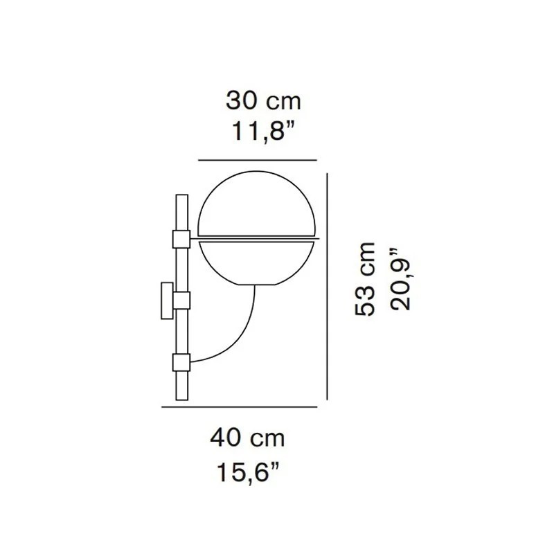 Lyndon 160 M Parete - Oluce