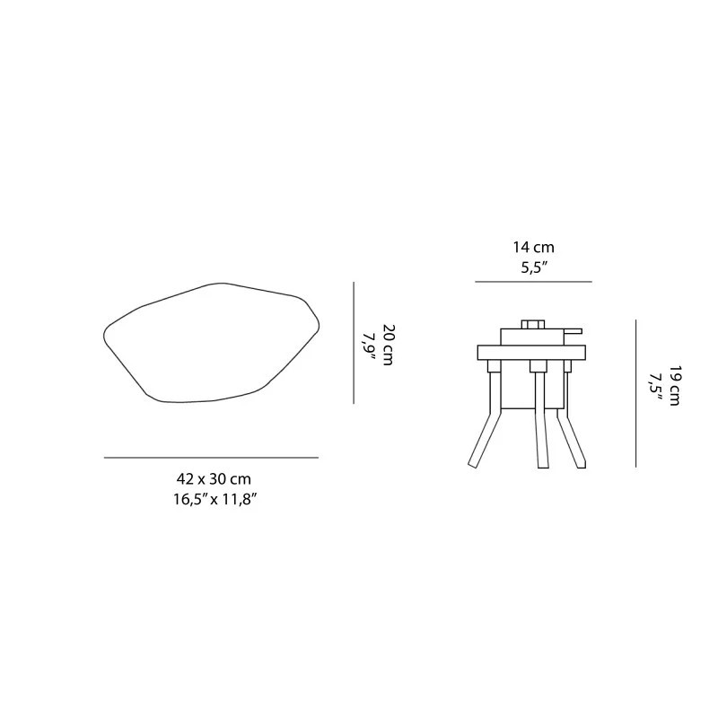 Stones 208 Outdoor Terra - Oluce
